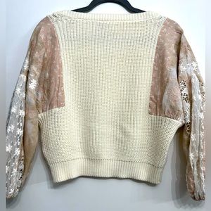 Anthropologie Pilcro Boho Sweater Peasant Sleeve Pullover Boho Size XS